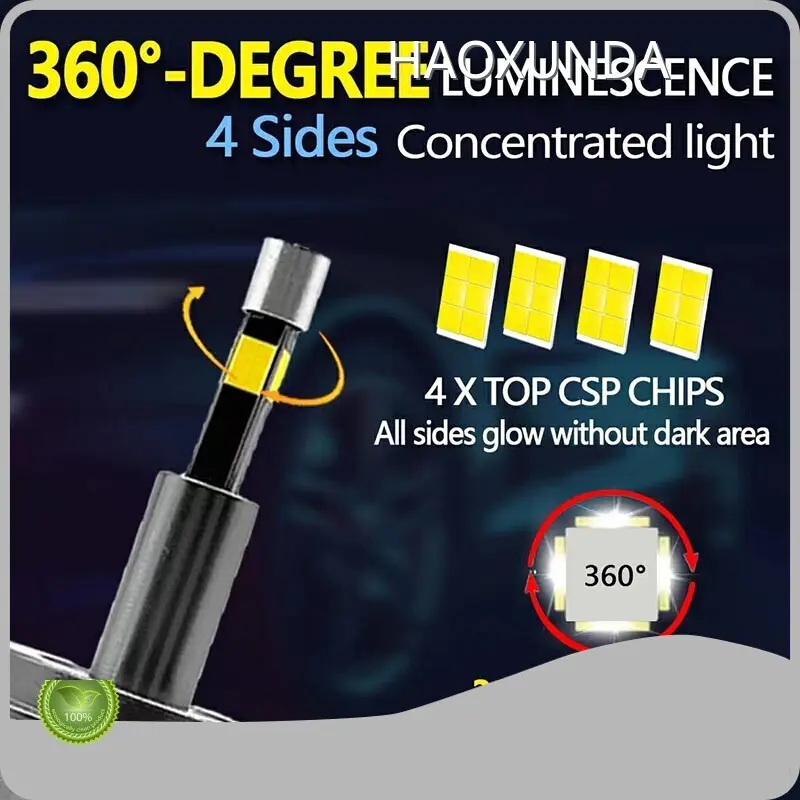 6000k H13 Headlight Bulbs HAOXUNDA Manufacture Aviation Aluminum 1