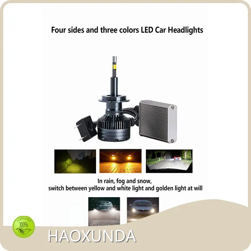 3000k Led Headlight Bulb 3800LM-4200LM-4400LM HAOXUNDA Brand Custom Lamp Bead 1