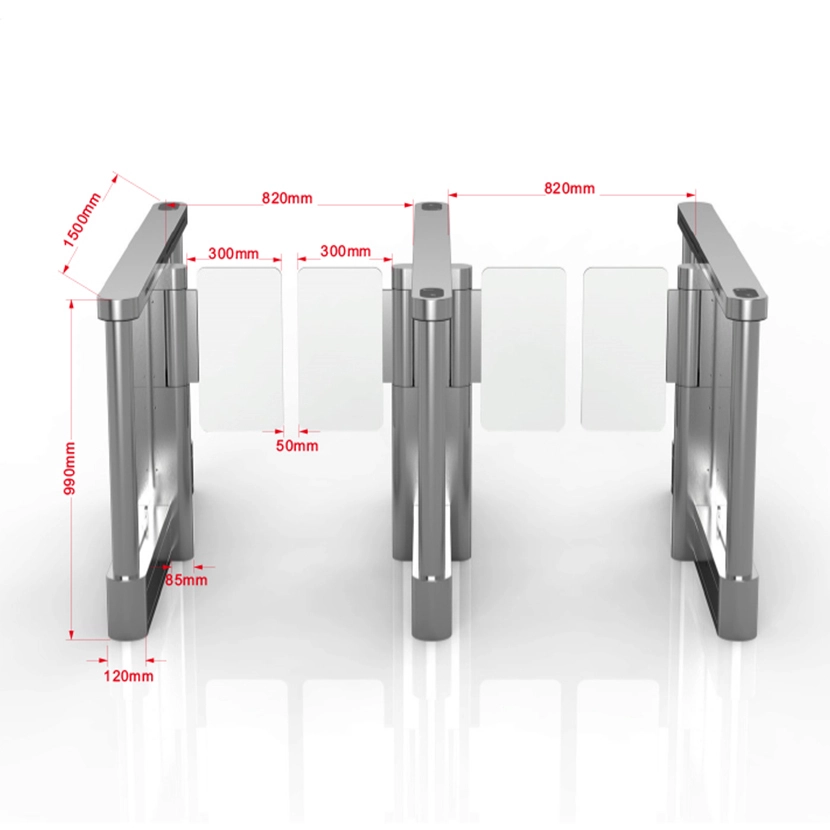 Hot Selling Security Fiberglass Swing Arm Barrier Gate Rfid Coin Operated Turnstile For Metro And Office Building 1