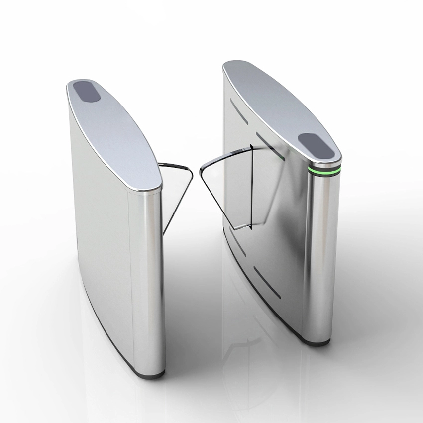 Own Factory Made High Security Single Or Double Wing Walking Flap Barrier Gate Flap Barrier Turnstile Gate 1