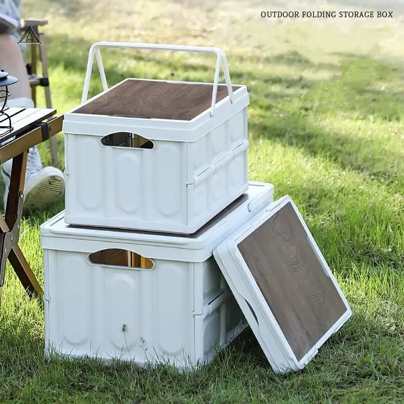 Grey Outdoor Storage Box Clear 42.5*30*24cm 2