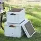 Grey Outdoor Storage Box Clear 42.5*30*24cm 2