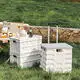 Grey Outdoor Storage Box Clear 42.5*30*24cm 6