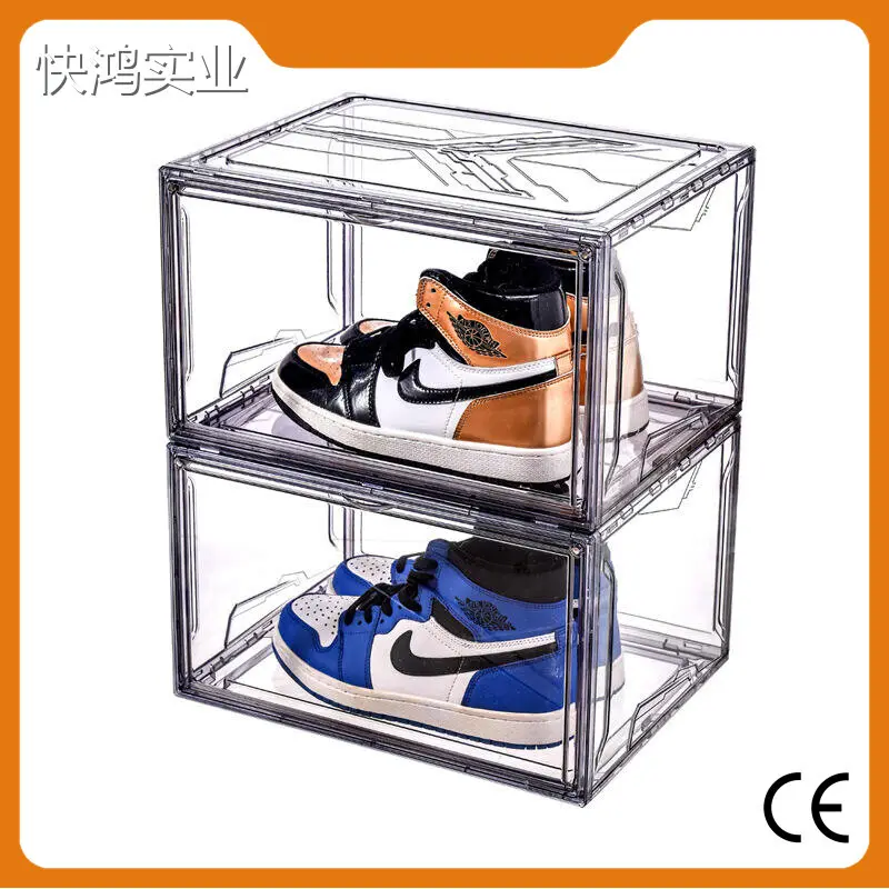 Big Plastic Storage Boxes for Clothes for for Home Use,1.4 Kg Orange Blue 1