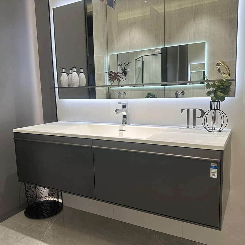 Wall Hung Bathroom Vanity Modern Floating Vanity With 2 Big Drawers 1