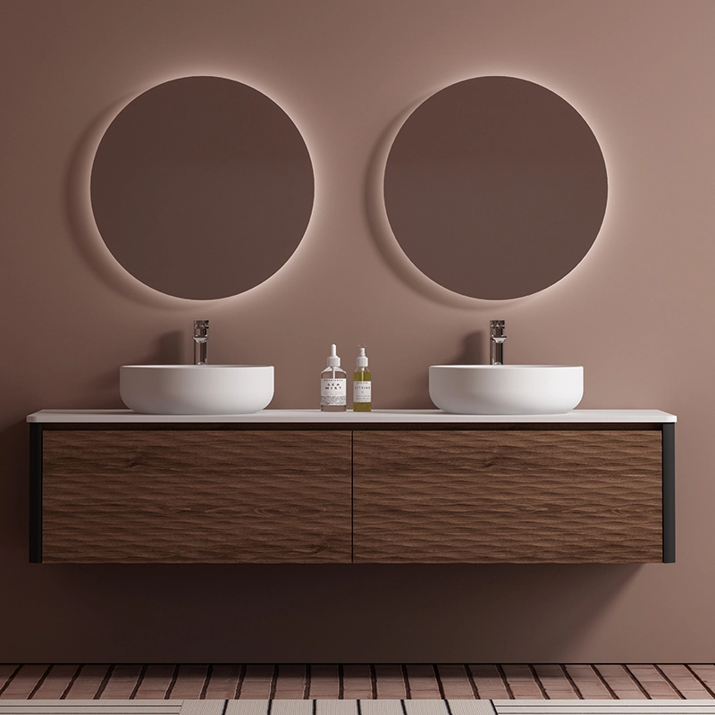 Wall Hung Bathroom Vanity Commercial Bathroom Vanity With Embossed Door 1