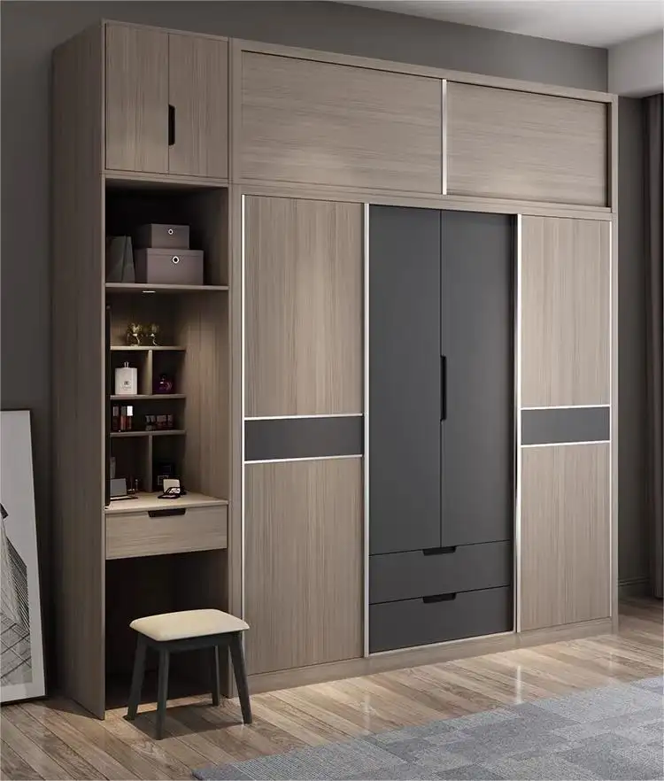 Sliding Door Wardrobe with Drawers Stvanica 4
