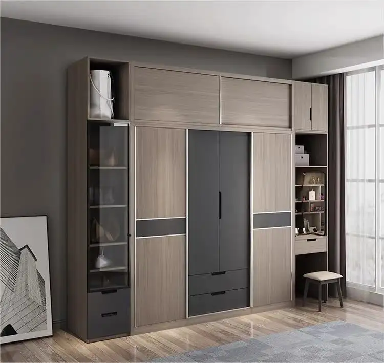 Sliding Door Wardrobe with Drawers Stvanica 5