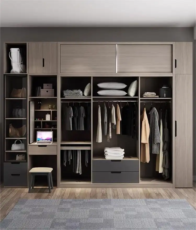 Sliding Door Wardrobe with Drawers Stvanica 6