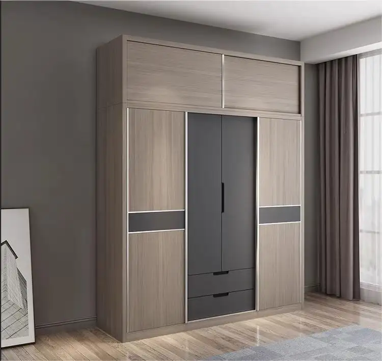 Sliding Door Wardrobe with Drawers Stvanica 7