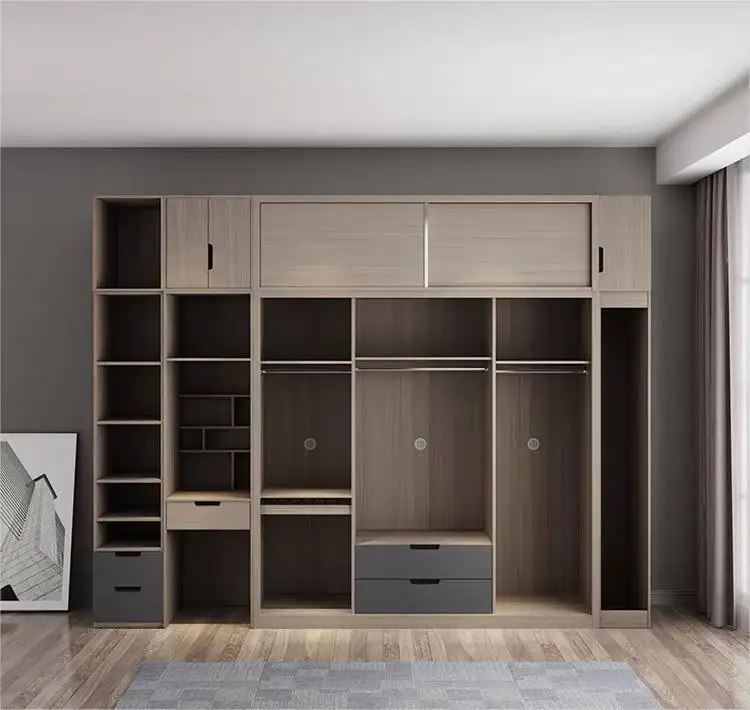 Sliding Door Wardrobe with Drawers Stvanica 10