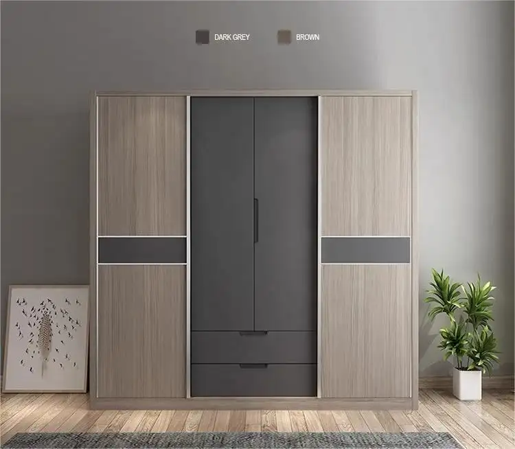 Sliding Door Wardrobe with Drawers Stvanica 9