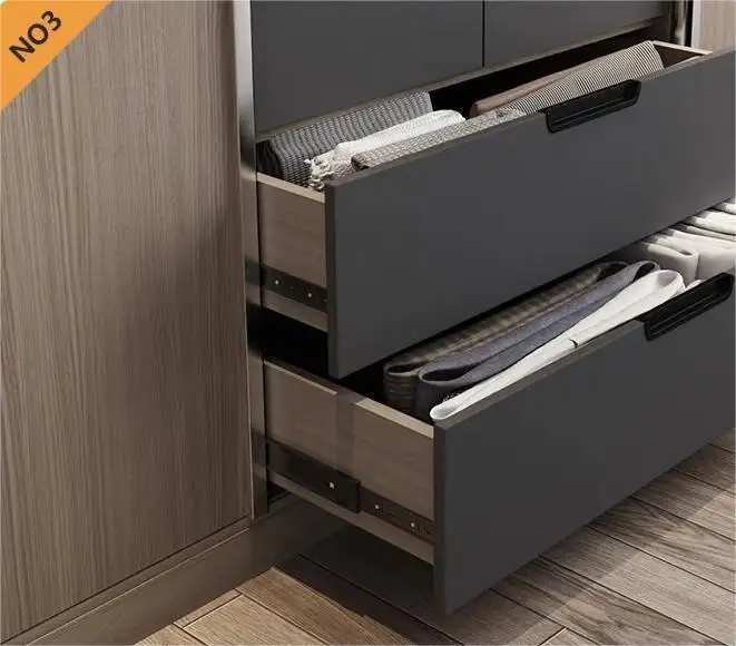 Sliding Door Wardrobe with Drawers Stvanica 13