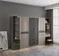 Sliding Door Wardrobe with Drawers Stvanica 15