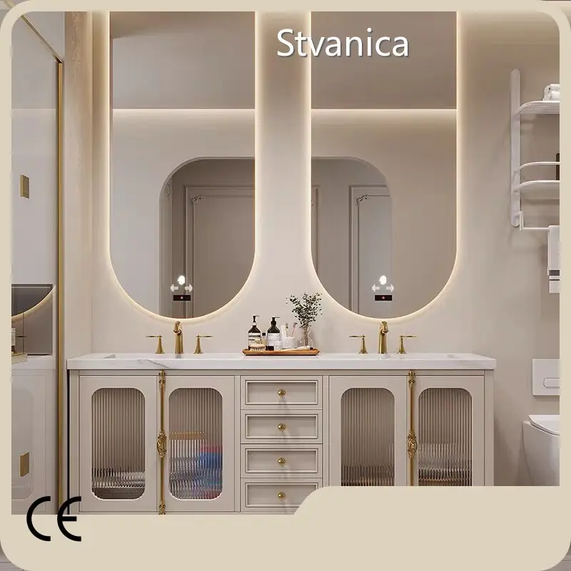 Proveedor de tocadores de baño dobles independientes de la marca Stvanica 1