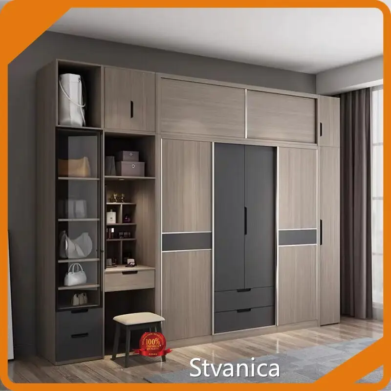 Sliding Door Wardrobe with Drawers Stvanica 1