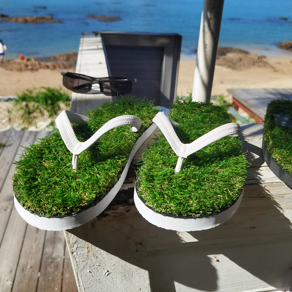 Fulikai Green Grass Slippers Suppliers EVA + Artificial Grass 6