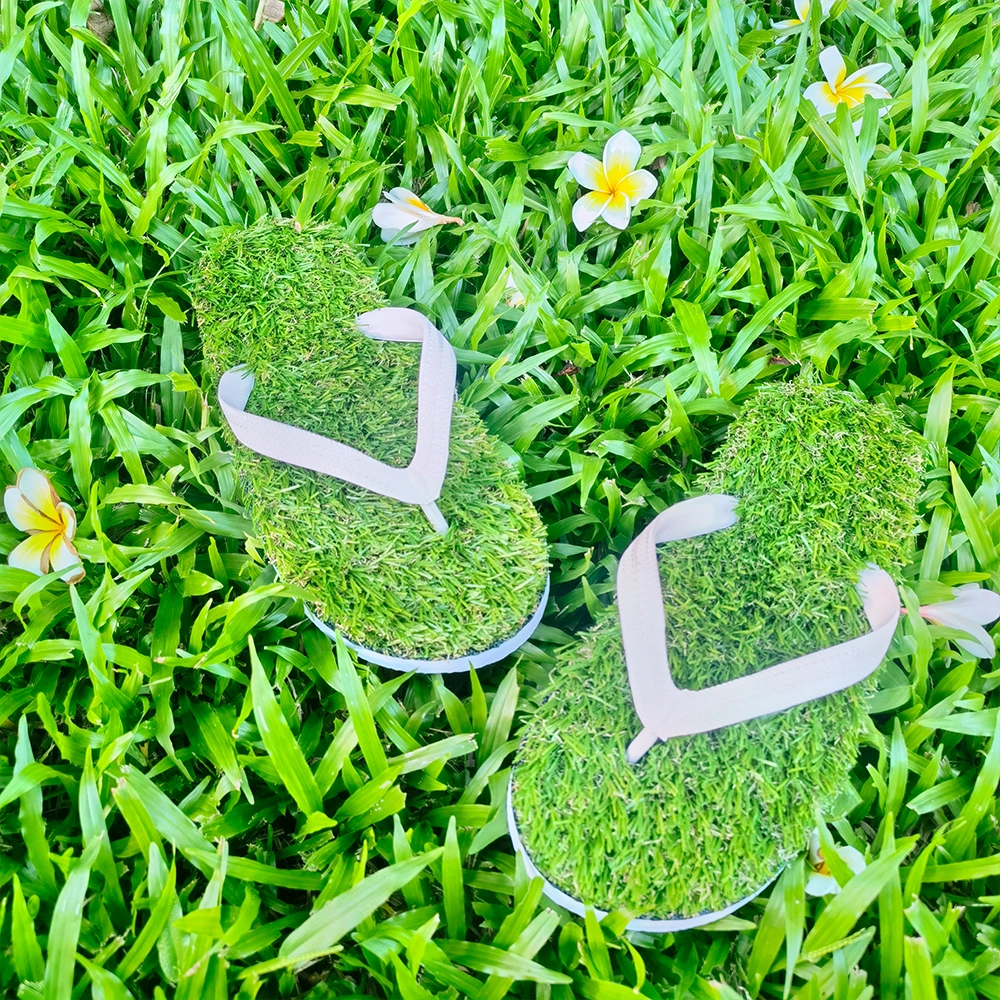 Fulikai Green Grass Slippers Suppliers EVA + Artificial Grass 3
