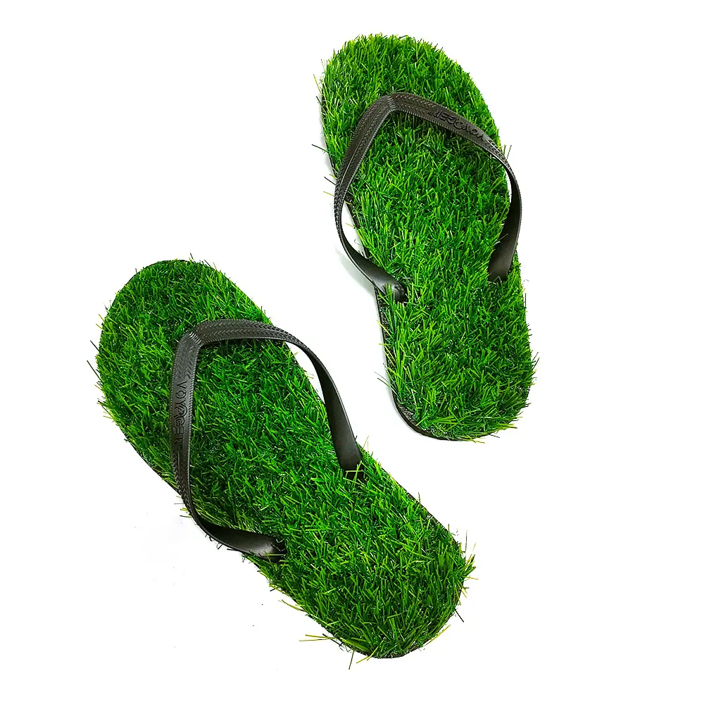 Embrace Nature With Stylish Green Grass Flip Flops 1