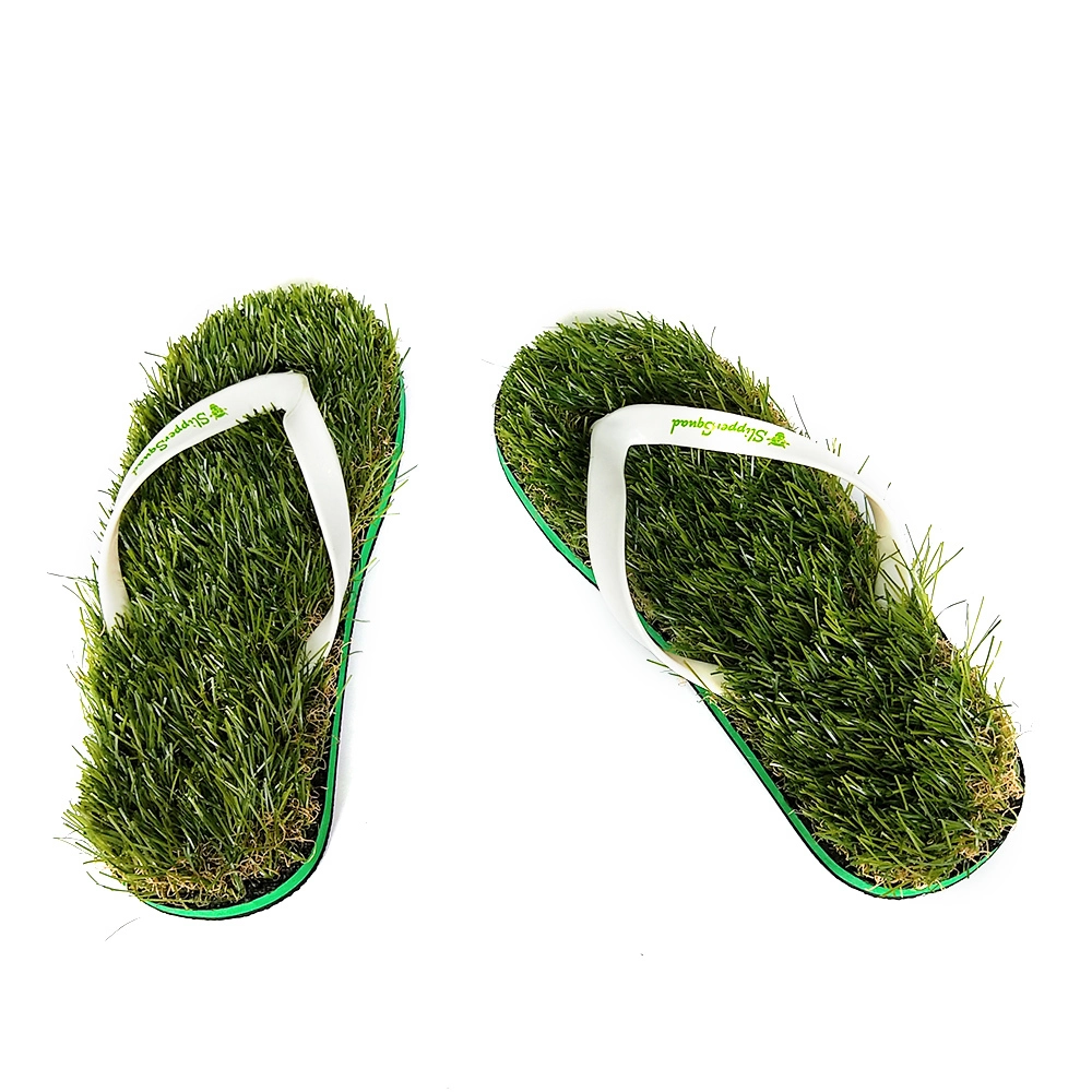 Verano Flip-Flops Simulación Césped Hierba Playa Zapatillas 1
