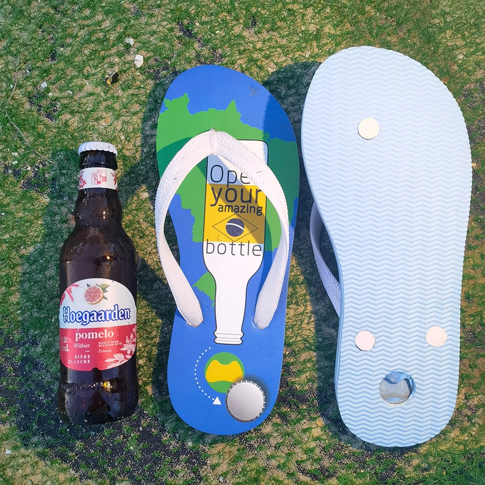 Beer Bottle Opener Flip Flops Adult Size EVA Foam Fulikai Brand 2