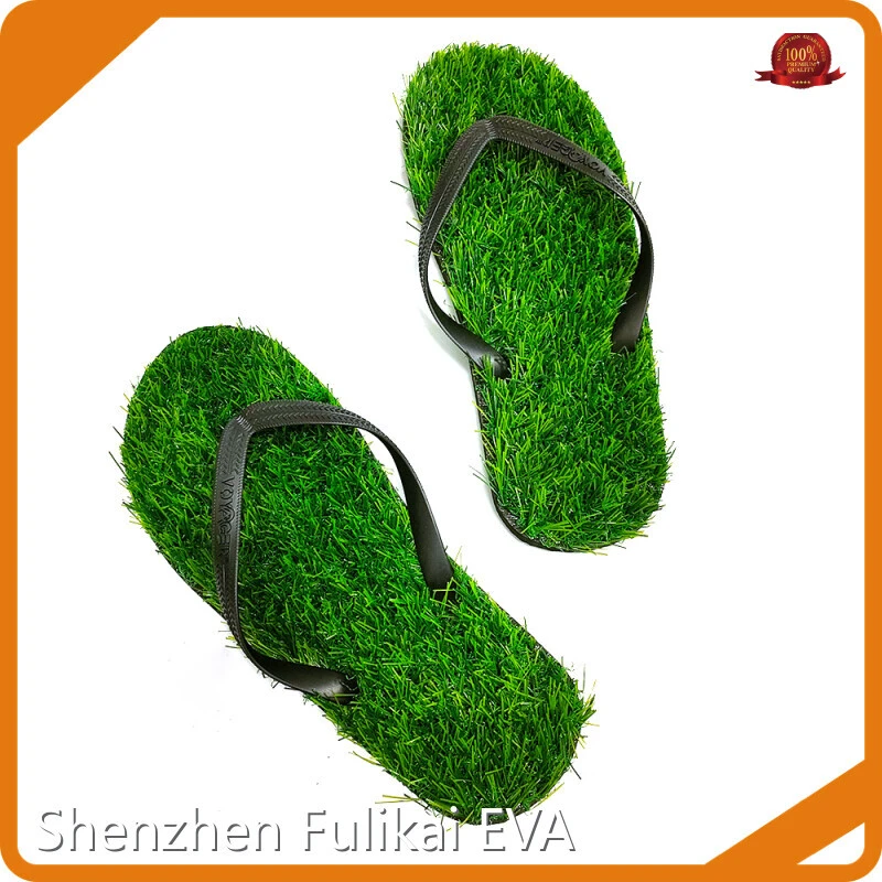 Fulikai Brand Grass Slippers for Women Manufacture EVA + PVC Straps 1