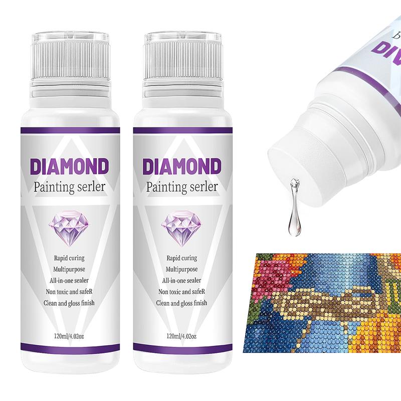 1 Flacon De 120 Ml De Scellant Pour Peinture Au Diamant.