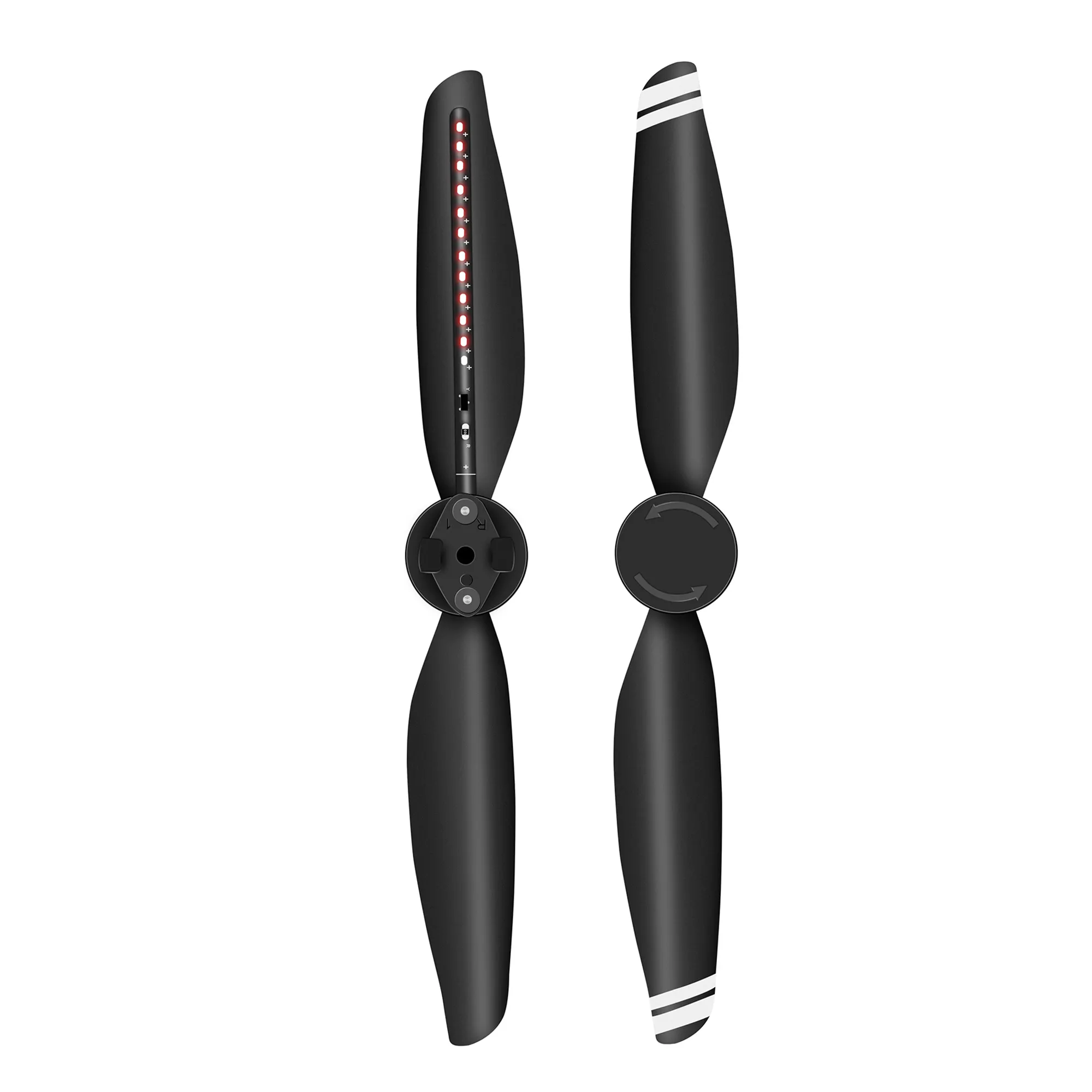Drone LED Propellers for DJI Air Black Bulk Buy 2