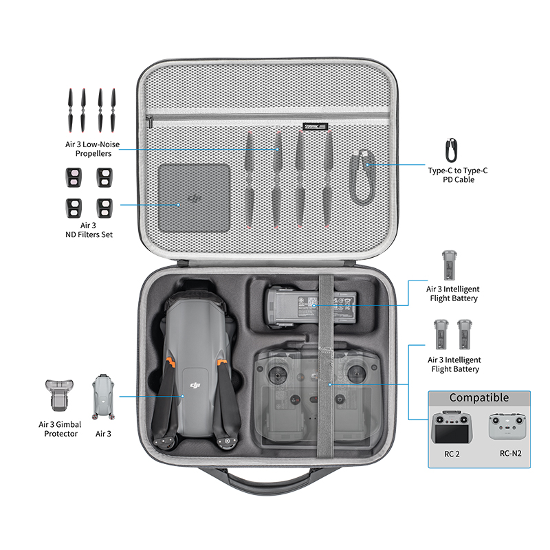 Bolsa de transporte portátil STARTRC para DJI Air 3 5