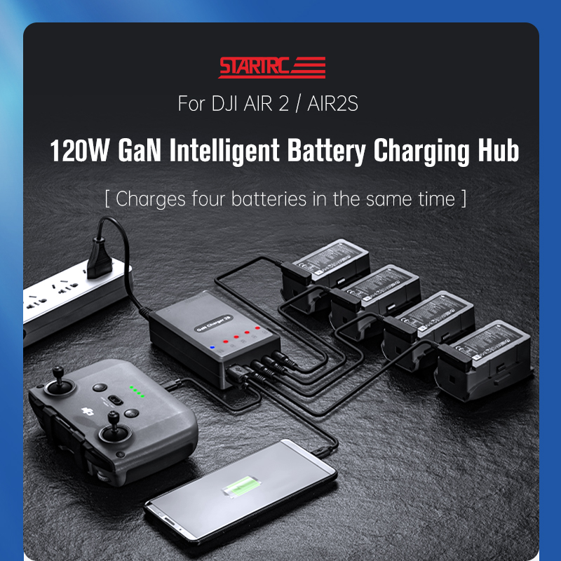 STARTRC Battery Charger for DJI Air 2S/ Air 2 Drone Remote Controller 1