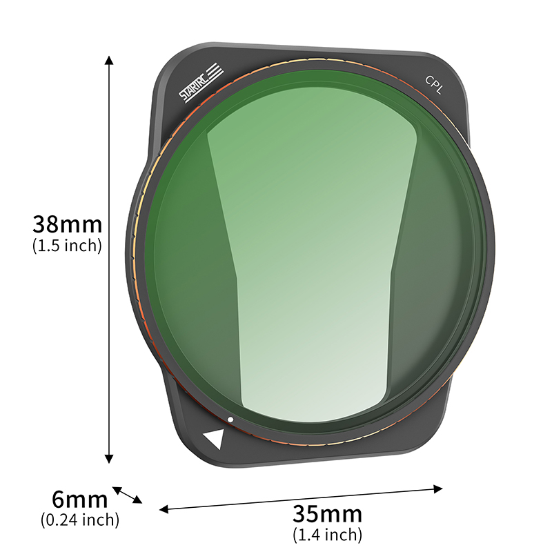 STARTRC Filtro CPL para lente de cámara para accesorios de drones DJI Air 3 8