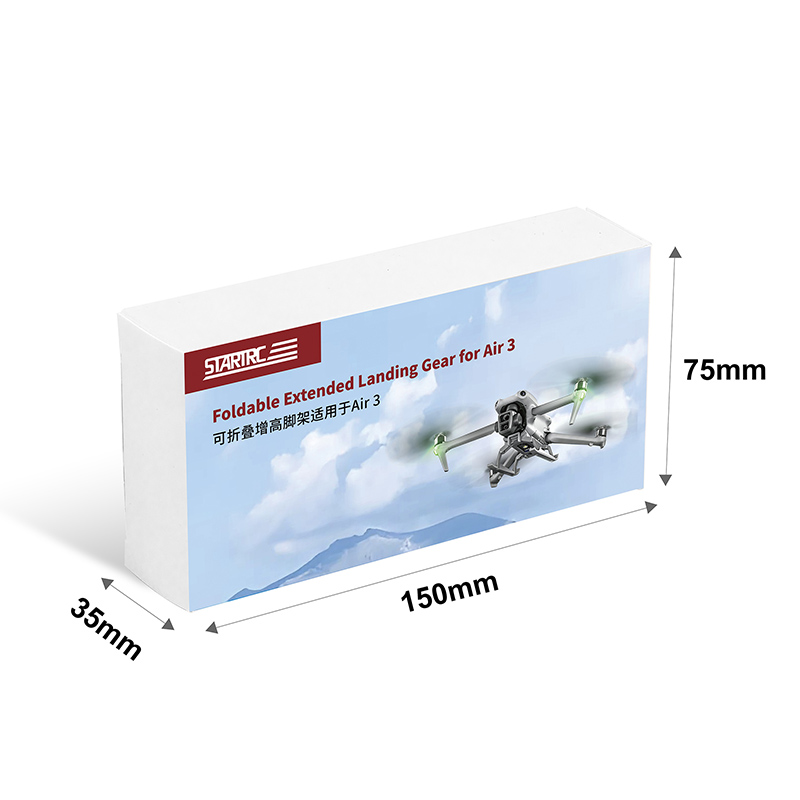 STARTRC Foldable Extended Drone Landing Gear for DJI Air 3 8