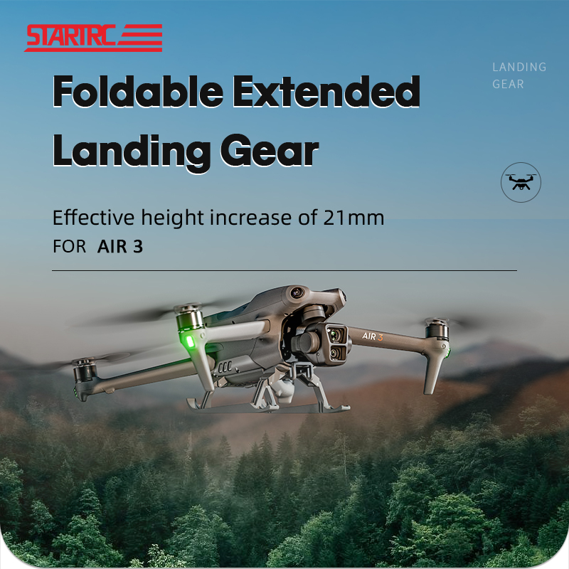 STARTRC Foldable Extended Drone Landing Gear for DJI Air 3 1