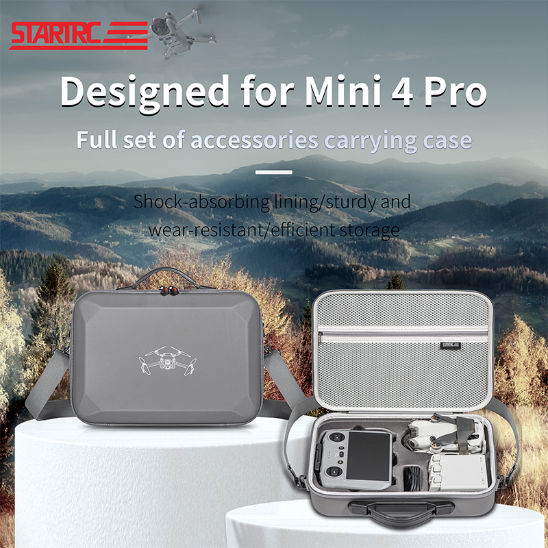 STARTRC Bolsa para Drones para DJI Mini 4 Pro Fly More Combo con RC 2 1