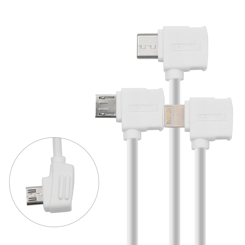 STARTRC 30cm Cable Lightning to Micro USB universal for DJI Remote 1