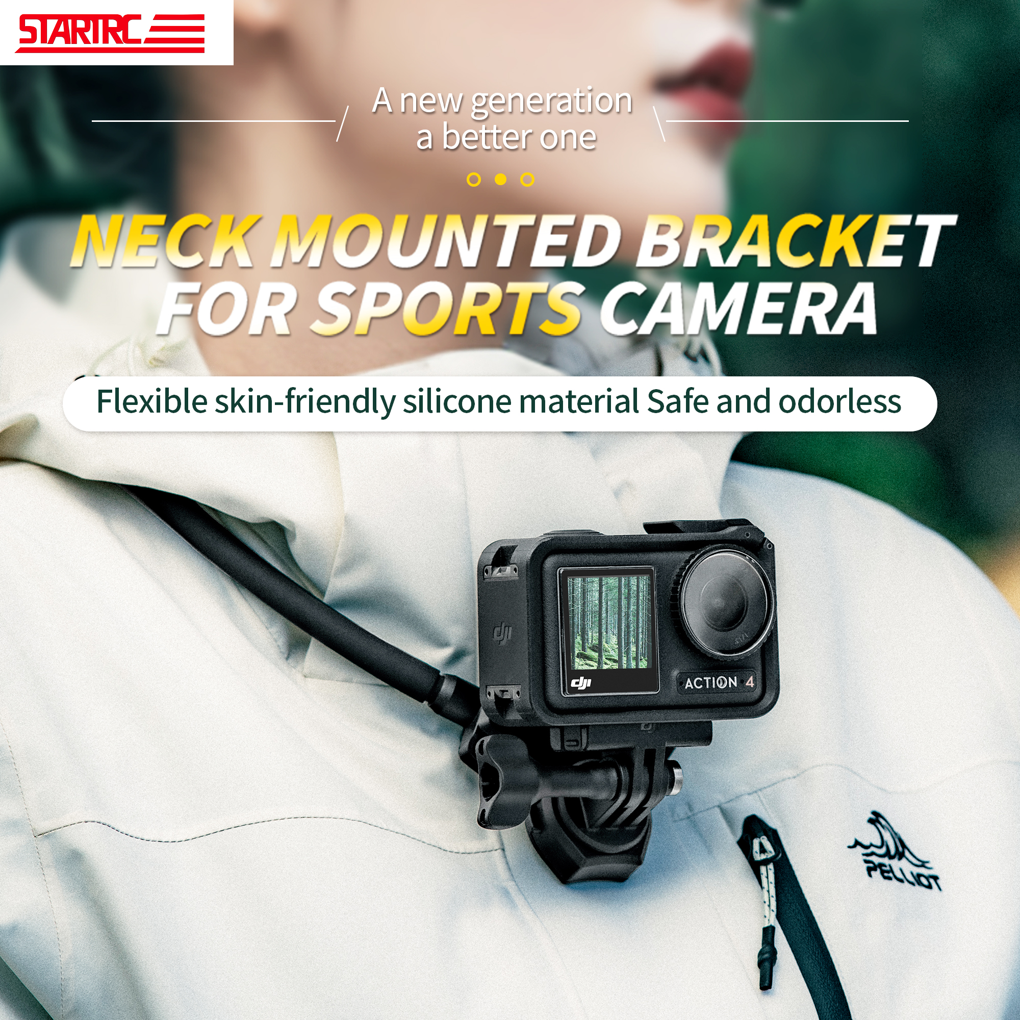 STARTRC Brand Factory Universal Action Camera Neck Mounted Holder 3