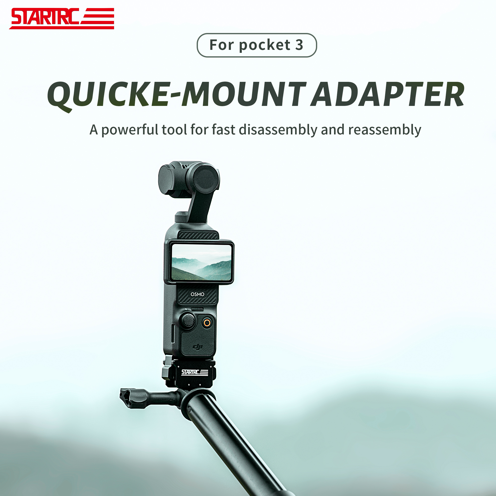STARTRC Newly Quick Release Adapter Mount for DJI Osmo Pocket 3 3