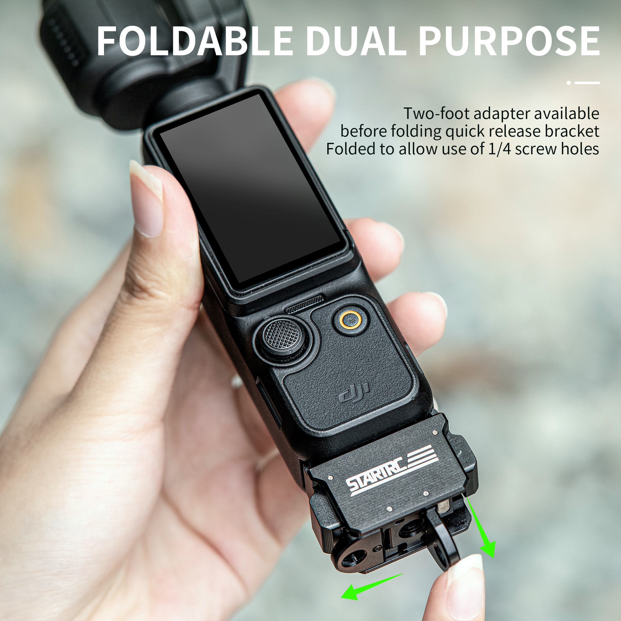 STARTRC Newly Quick Release Adapter Mount for DJI Osmo Pocket 3 4
