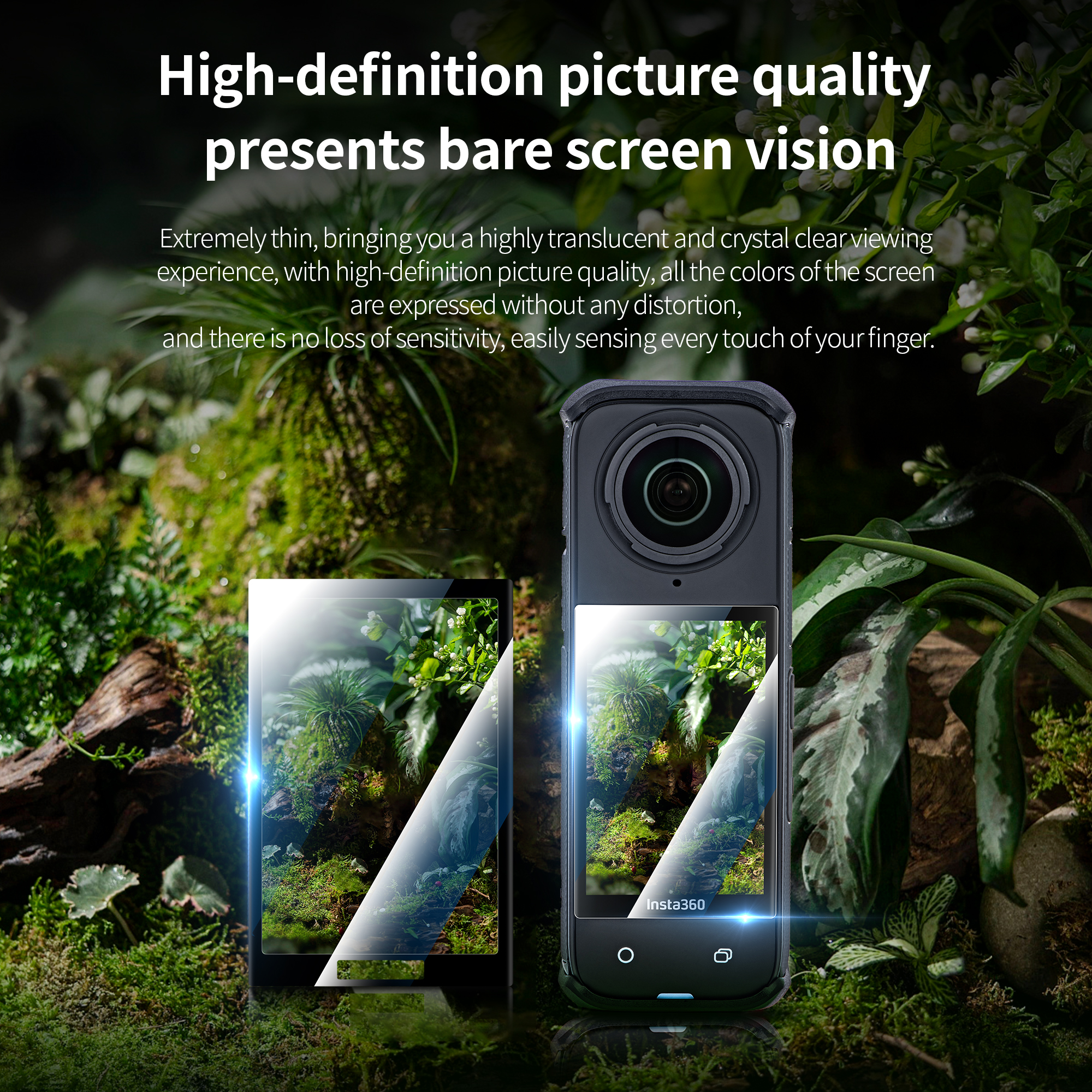 Película suave resistente a los arañazos de alta definición STARTRC para Insta360 X4 4