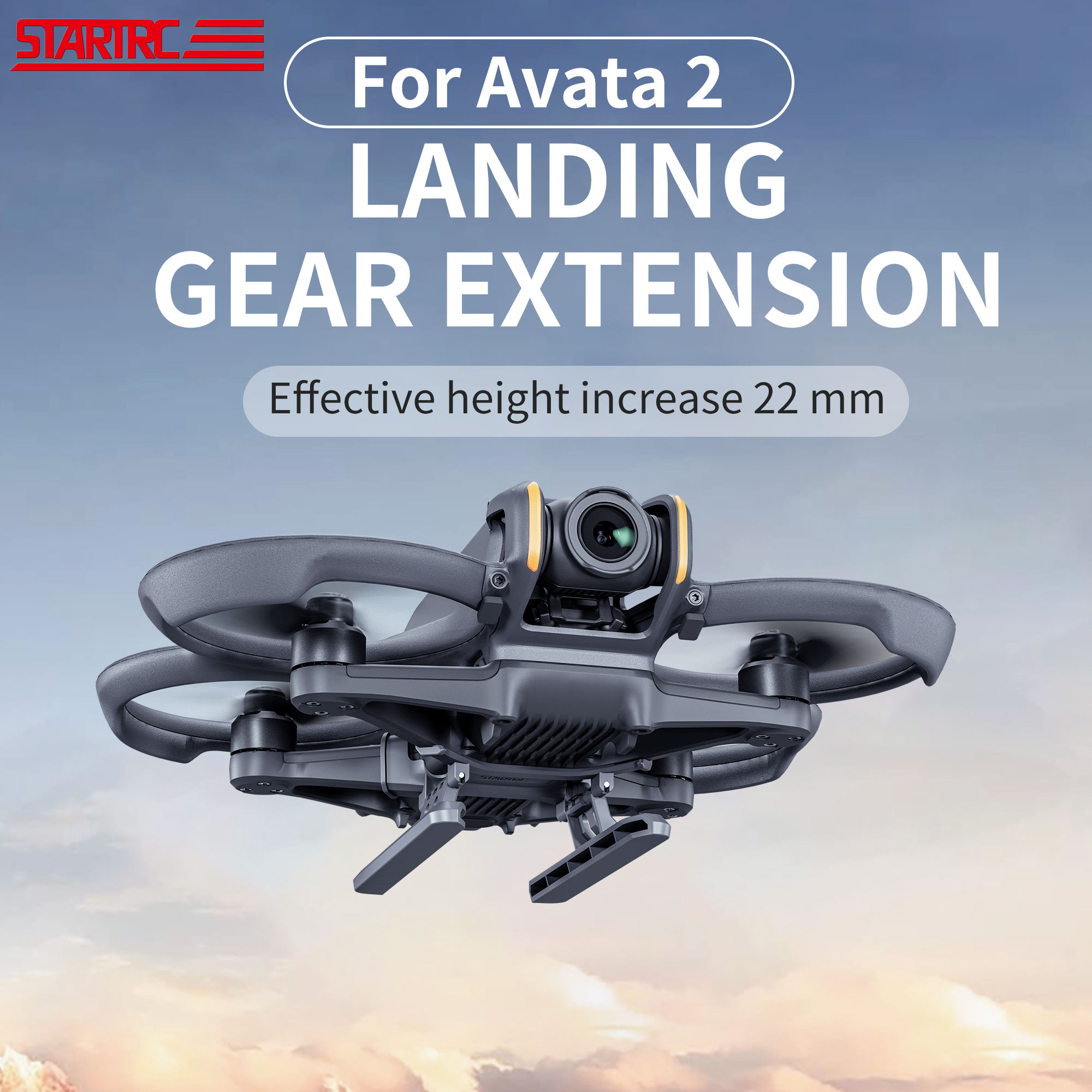 Tren de aterrizaje elevado plegable STARTRC para DJI AVATA 2 3