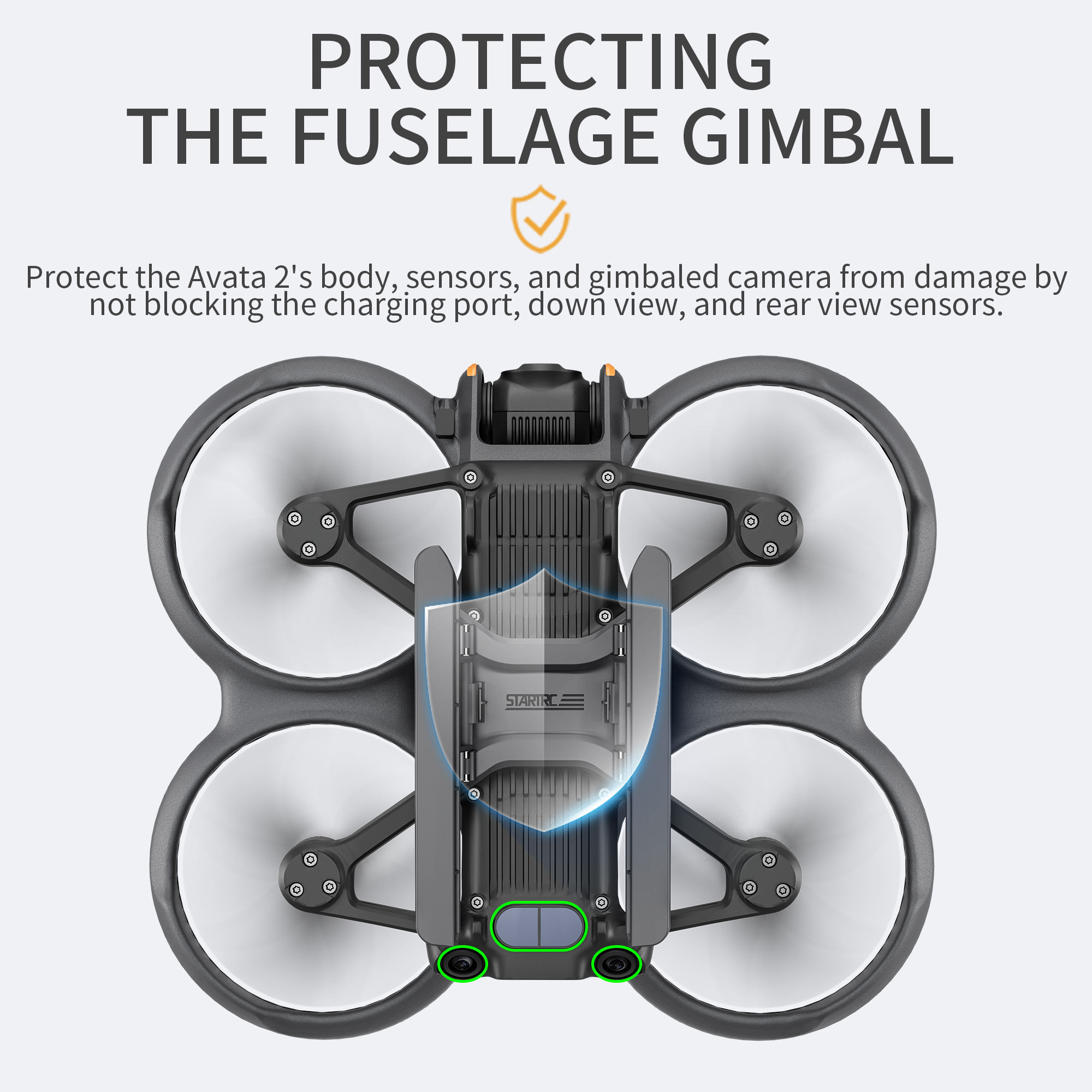 Tren de aterrizaje elevado plegable STARTRC para DJI AVATA 2 6