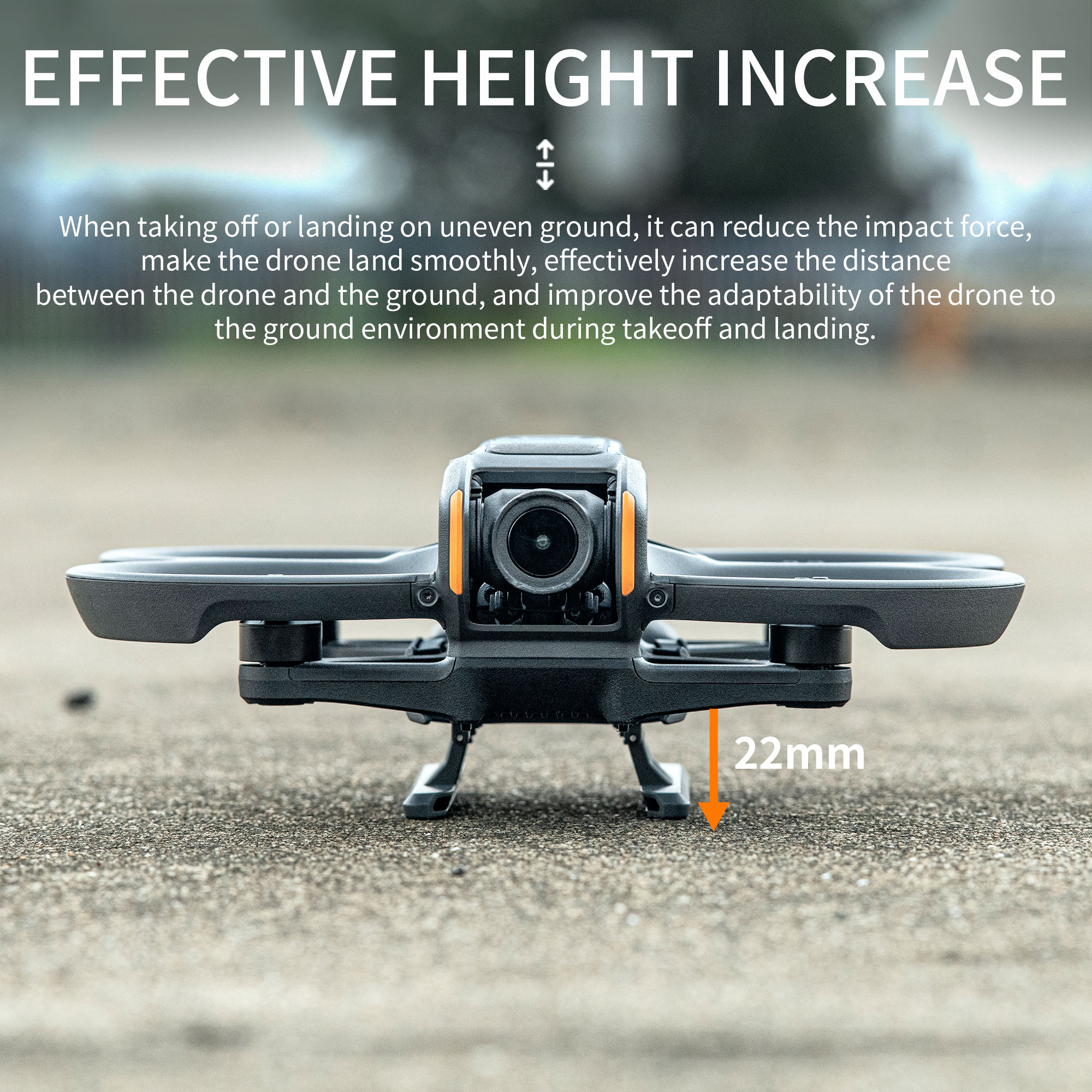 Tren de aterrizaje elevado plegable STARTRC para DJI AVATA 2 4