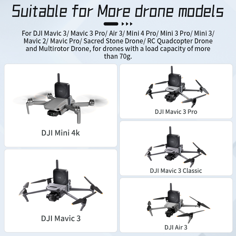 STARTRC 120dB Mini Drones Megaphone for DJI Mini 4 Pro/ Mini 3 Pro ...