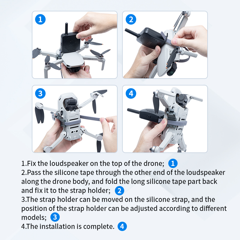 STARTRC 120dB 迷你无人机扩音器 适用于 DJI Mini 系列 4