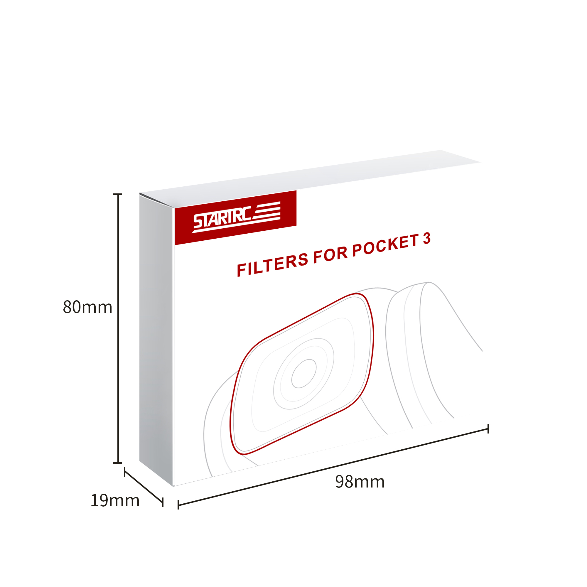 Juego de filtros ND magnéticos STARTRC para DJI Pocket 3 (ND16/ 32/ 64/ 256) 12