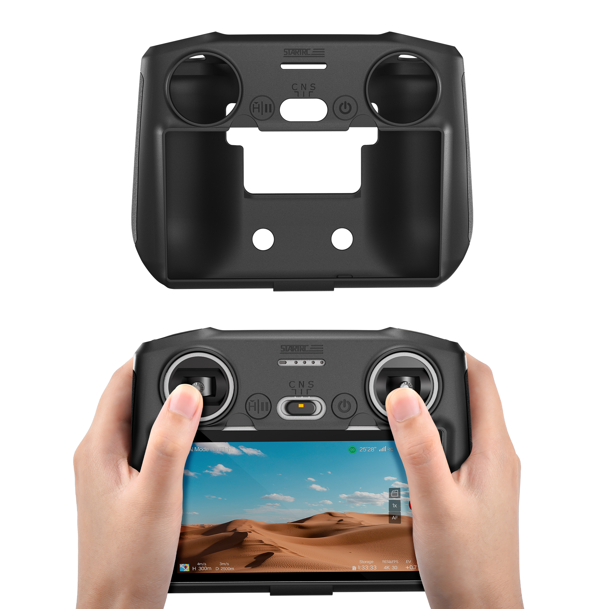 Funda protectora de silicona STARTRC para control remoto DJI RC (negro) 1
