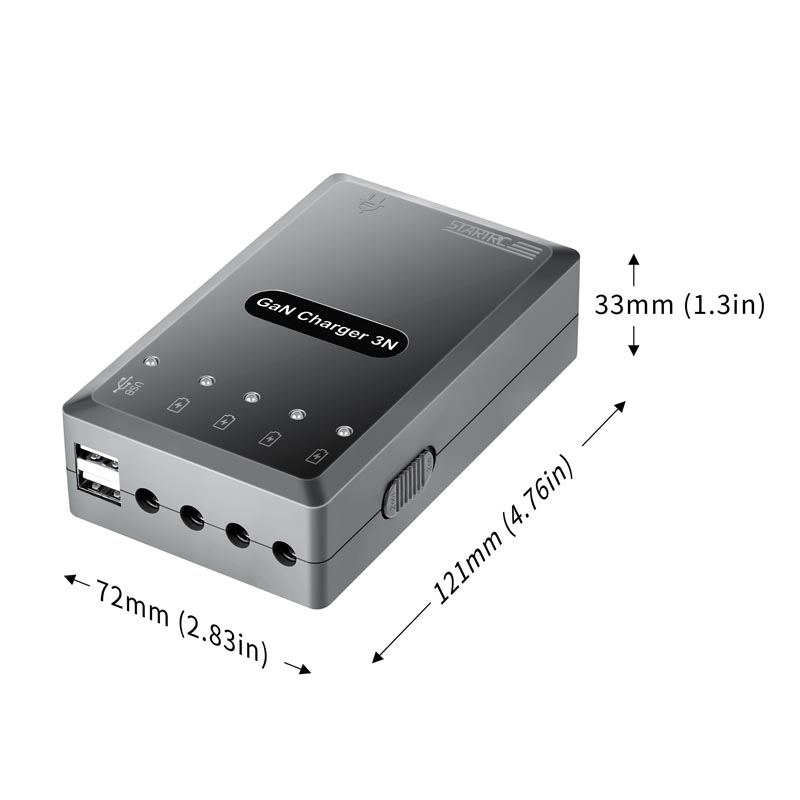 STARTRC 120W 氮化镓充电器 适用于 DJI Mini 4 Pro/ Mini 3 Pro/ Mini 3 6