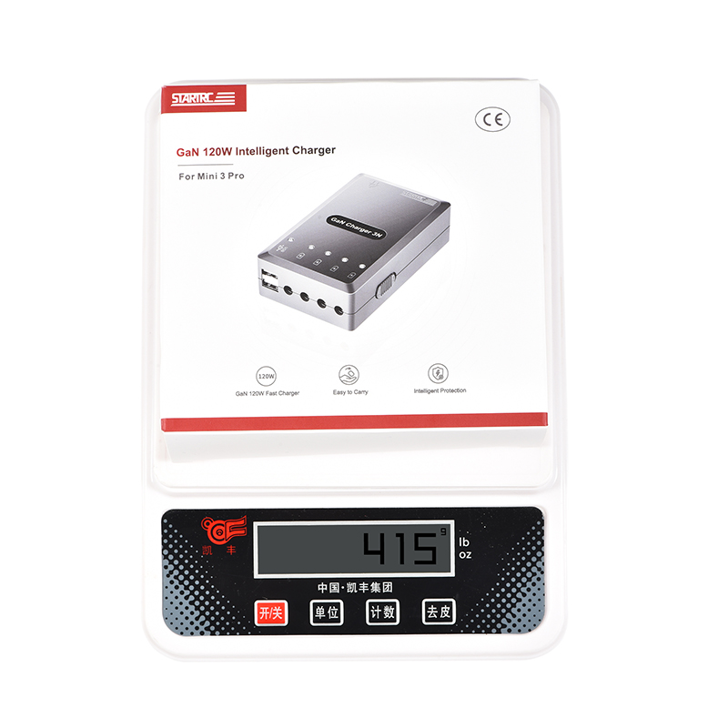 STARTRC 120W 氮化镓充电器 适用于 DJI Mini 4 Pro/ Mini 3 Pro/ Mini 3 9