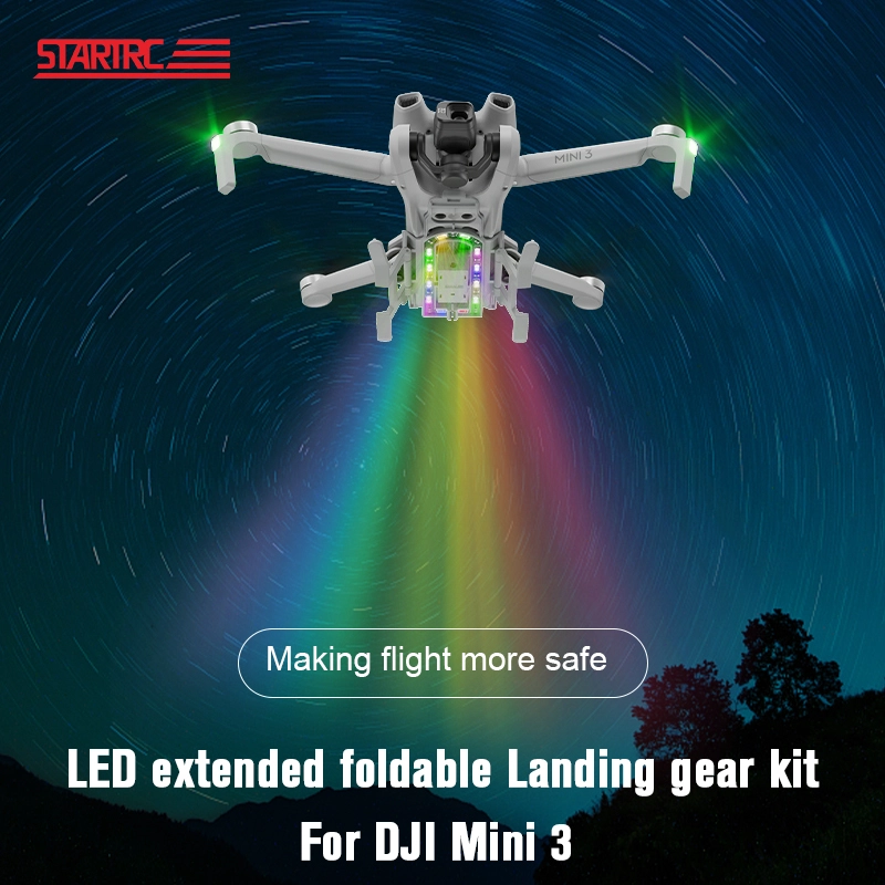 STARTRC Foldable Colorful LED Landing Gear for DJI Mini 3 1