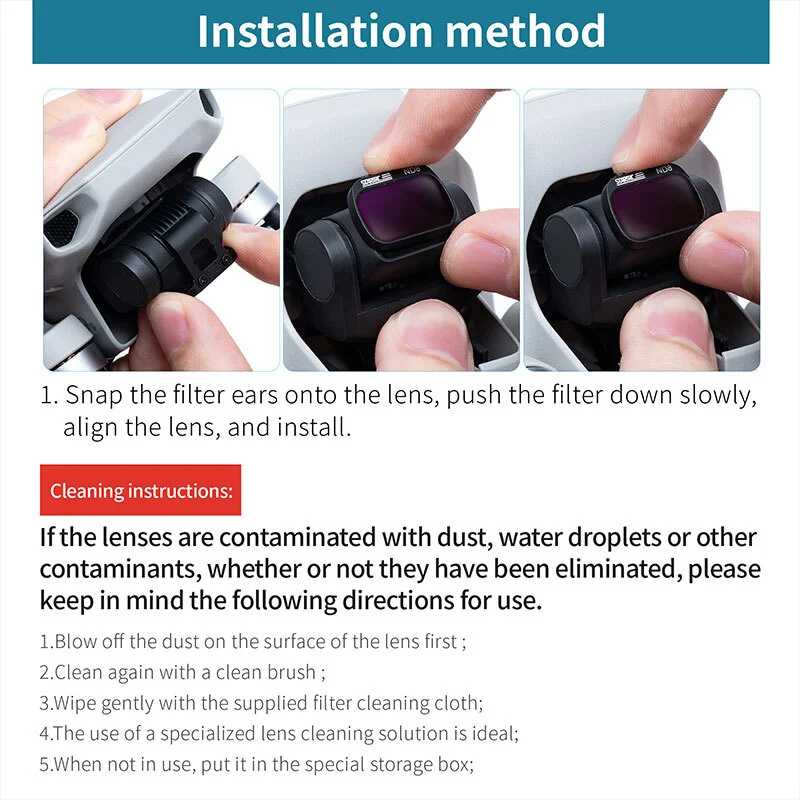 STARTRC 4-Pack ND Filters Set for DJI Mini 4K/ Mini 2 SE/ Mini 2 21